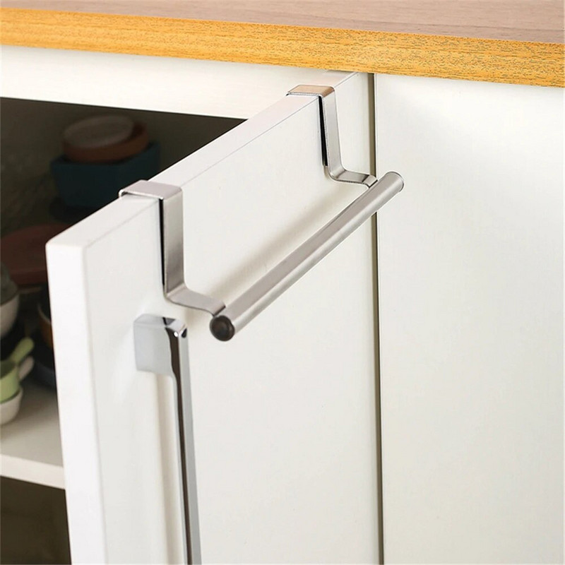 Χώρος θήκης για πετσέτες Αλουμίνιο Χωρίς διάτρηση Οργανωτές μπάνιου Αυτοκόλλητη μπάρα πετσετών Ράφια μπάνιου Ράφια αποθήκευσης κουζίνας