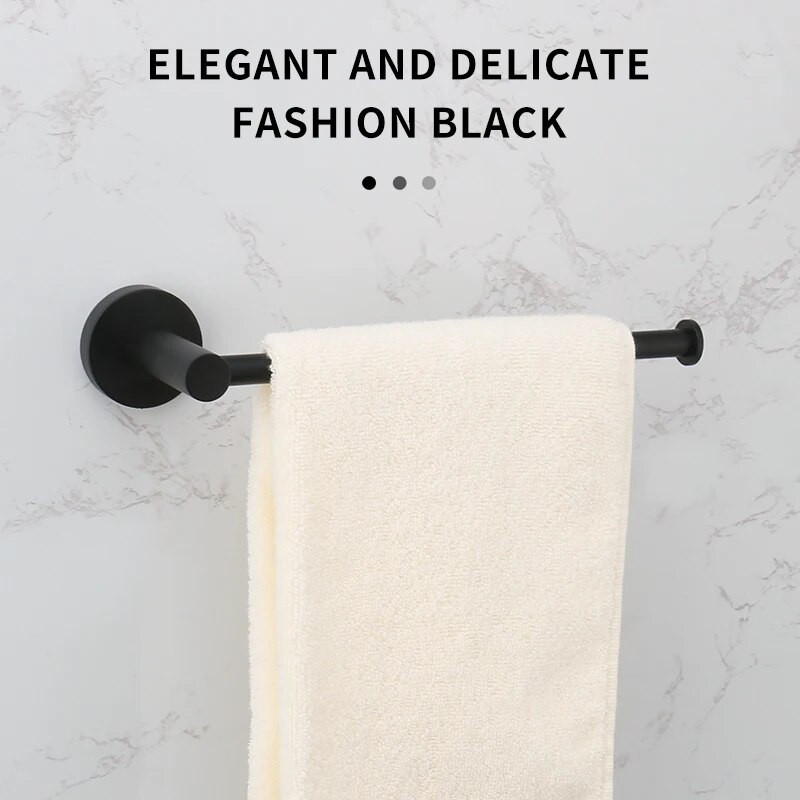 Dodaci za kupaonicu Držač ručnika za ruke Ružičasto zlato Prsten za papirnate ručnike Kupaonski pribor od nehrđajućeg čelika Kromirano crno brušeno zlato