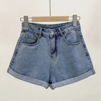 Ins Shorts Γυναικεία τζιν Vintage Summer Basic Απλό All-match Hot Sale Ψηλόμεσο Ελεύθερο Ulzzang Γυναικεία Streetwear Chic Classic