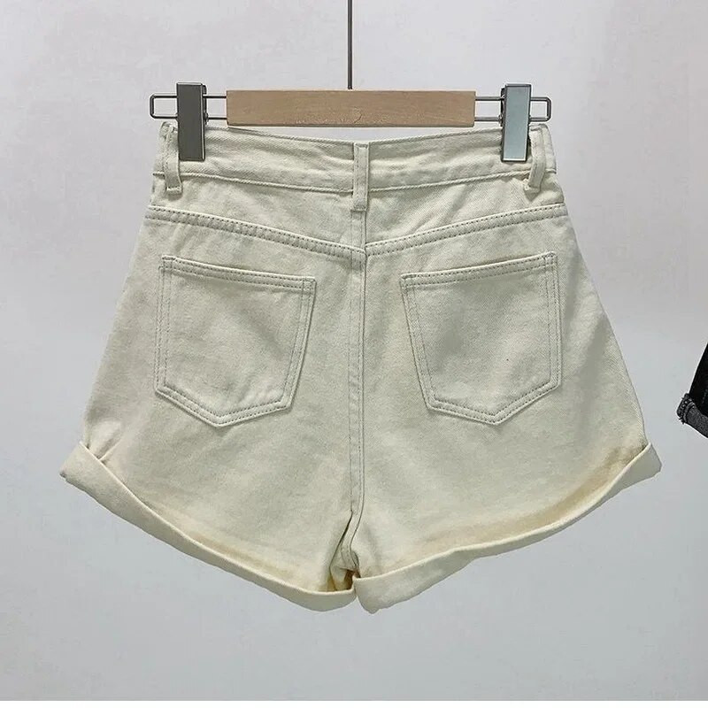 Ins Shorts Γυναικεία τζιν Vintage Summer Basic Απλό All-match Hot Sale Ψηλόμεσο Ελεύθερο Ulzzang Γυναικεία Streetwear Chic Classic