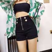 Ženske kratke hlače Visokog struka Uske kratke hlače za žene Seksi uske traperice Traper odjeća za ples na šipci Novo u modi XL