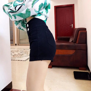 Дамски шорти Booty Тесни къси панталони с висока талия за жени, които да носят Секси тесни дънки Pole Dance Denim Дрехи Ново в модата XL