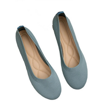 2023 Висококачествени обувки Дамски обувки с кръгла глава Модни дишащи леки мокасини Мрежести дамски обувки с меко дъно