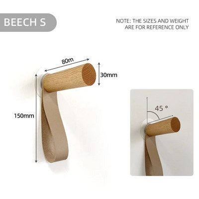 Viskóz köntös kampók Fa akasztó falra akasztható Kulcstörülköző táskák Kalap Ruhák Multifunkcionális Rack INS Euro American Decor Akasztó