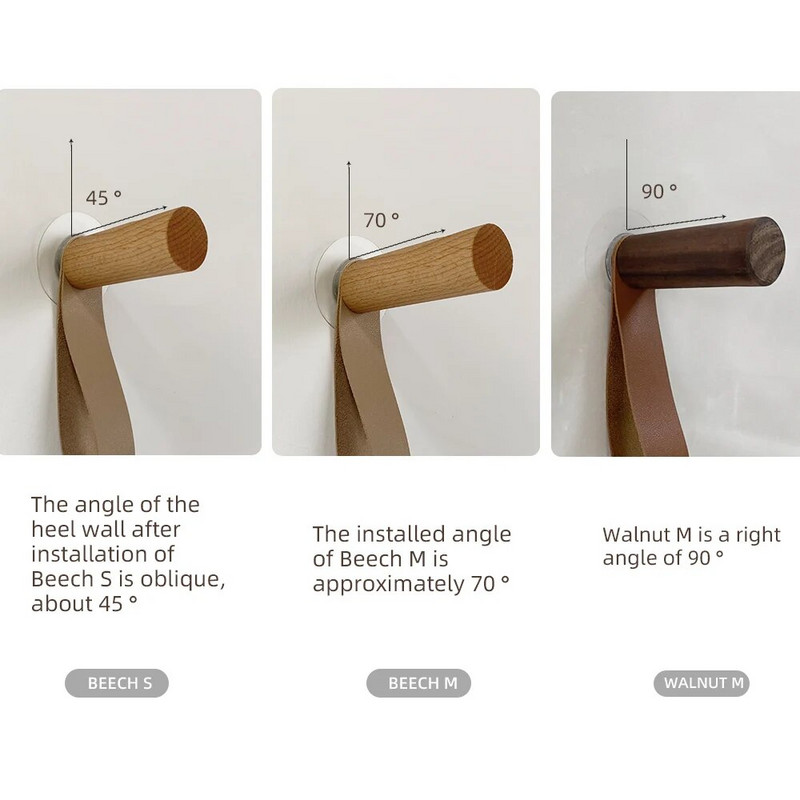 Viskóz köntös kampók Fa akasztó falra akasztható Kulcstörülköző táskák Kalap Ruhák Multifunkcionális Rack INS Euro American Decor Akasztó