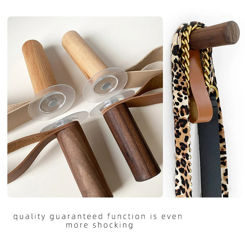 Viskóz köntös kampók Fa akasztó falra akasztható Kulcstörülköző táskák Kalap Ruhák Multifunkcionális Rack INS Euro American Decor Akasztó