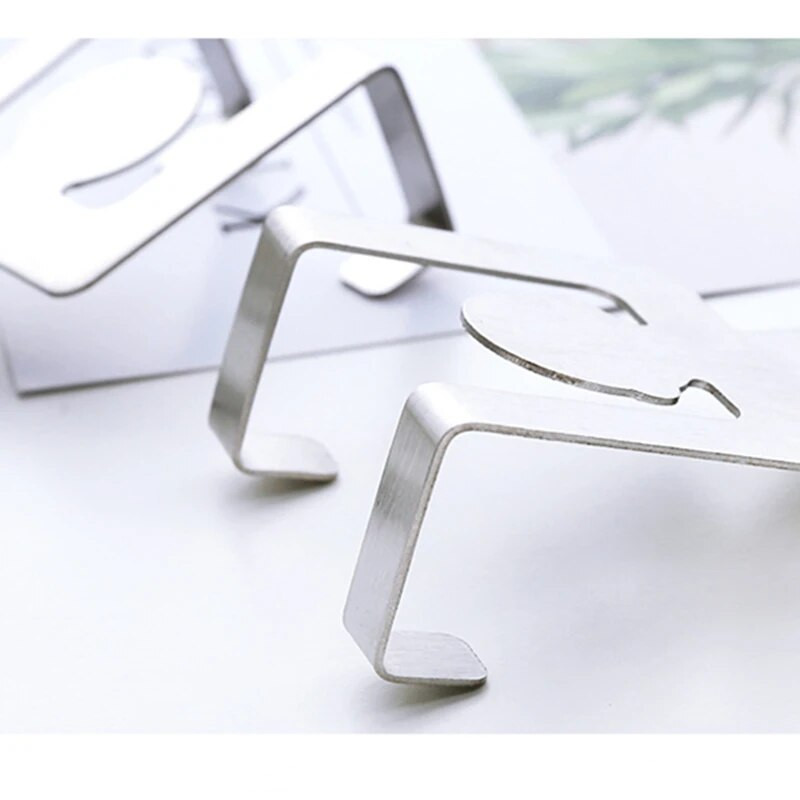 2kom/Set crtana humanoidna kuka od nehrđajućeg čelika Kuka za stražnja vrata Kuhinjski dodaci Kuka za pohranu na vratima ormarića Veleprodaja