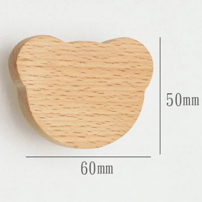 1 kom Drvene kuke Slatki sobni dekor Kukica za životinje Zidni privjesak Kukica za kapute Dekoracija doma Kukica od punog drveta Vješalica Kuhinjski pribor