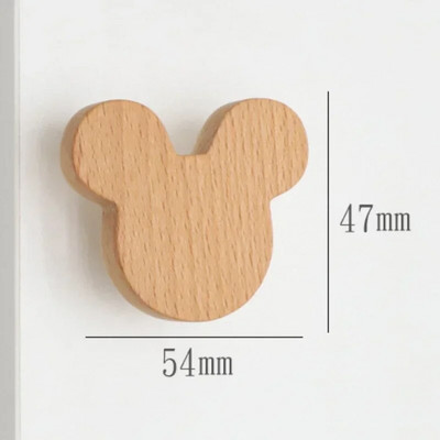 1 kom Drvene kuke Slatki sobni dekor Kukica za životinje Zidni privjesak Kukica za kapute Dekoracija doma Kukica od punog drveta Vješalica Kuhinjski pribor