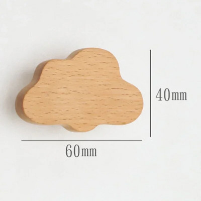 1 kom Drvene kuke Slatki sobni dekor Kukica za životinje Zidni privjesak Kukica za kapute Dekoracija doma Kukica od punog drveta Vješalica Kuhinjski pribor