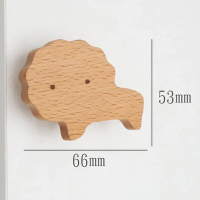 1 kom Drvene kuke Slatki sobni dekor Kukica za životinje Zidni privjesak Kukica za kapute Dekoracija doma Kukica od punog drveta Vješalica Kuhinjski pribor