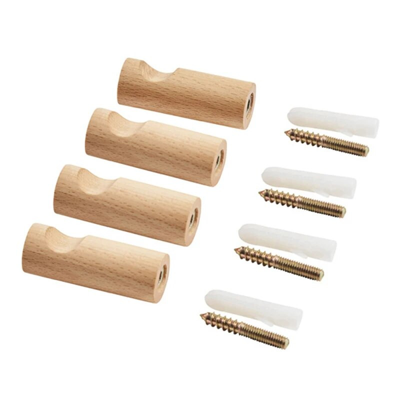 Nova drvena kuka Kućna zidna vješalica Privjesak za odjeću Kukica za šešire Vješalica Kupaonski kuhinjski pribor Spremište Kukica za drvene ukrase