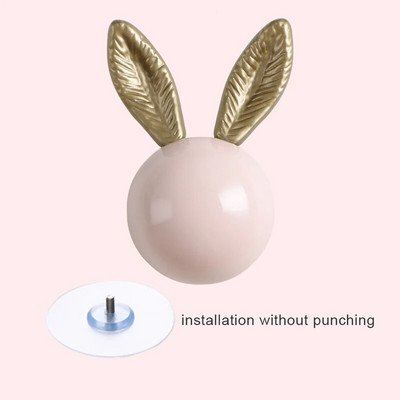 Zidne kuke za kapute Zidne kuke Ukrasne vješalice za kapute Kuke za šešire Ključevi za kupaonske ručnike Zidne vješalice Zec Keramička okrugla kuka