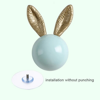 Zidne kuke za kapute Zidne kuke Ukrasne vješalice za kapute Kuke za šešire Ključevi za kupaonske ručnike Zidne vješalice Zec Keramička okrugla kuka