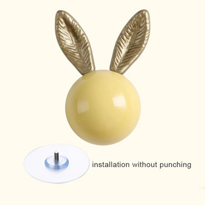 Zidne kuke za kapute Zidne kuke Ukrasne vješalice za kapute Kuke za šešire Ključevi za kupaonske ručnike Zidne vješalice Zec Keramička okrugla kuka