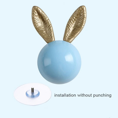 Zidne kuke za kapute Zidne kuke Ukrasne vješalice za kapute Kuke za šešire Ključevi za kupaonske ručnike Zidne vješalice Zec Keramička okrugla kuka