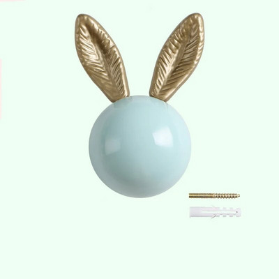 Zidne kuke za kapute Zidne kuke Ukrasne vješalice za kapute Kuke za šešire Ključevi za kupaonske ručnike Zidne vješalice Zec Keramička okrugla kuka