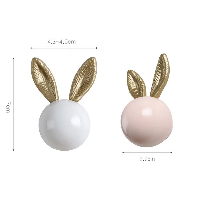 Zidne kuke za kapute Zidne kuke Ukrasne vješalice za kapute Kuke za šešire Ključevi za kupaonske ručnike Zidne vješalice Zec Keramička okrugla kuka