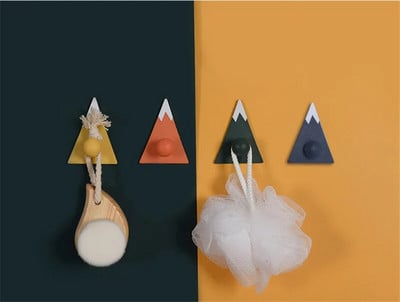 4 vnt Kablio rankšluoščių raktų kabykla be pėdsakų kabliukų rinkinys Nemokamas Punch Kitch Vonios kambario durų laikiklio laikiklis Laikiklis pakabinamas ant sienos