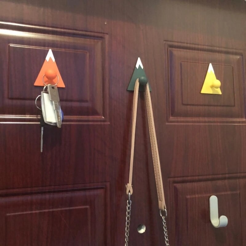 4 vnt Kablio rankšluoščių raktų kabykla be pėdsakų kabliukų rinkinys Nemokamas Punch Kitch Vonios kambario durų laikiklio laikiklis Laikiklis pakabinamas ant sienos