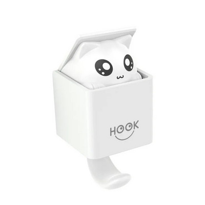 Δημιουργικοί αυτοκόλλητοι γάντζοι για παλτό Πλαστικοί γάντζοι τοίχου κατοικίδιων ζώων για κρεμαστές τσάντες κλειδιού Πετσέτα καπέλων Χαριτωμένοι αυτοκόλλητοι γάντζοι για διακοσμήσεις τοίχου