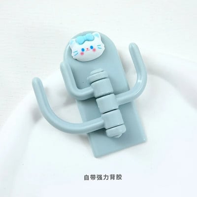 Δημιουργικοί αυτοκόλλητοι γάντζοι για παλτό Πλαστικοί γάντζοι τοίχου κατοικίδιων ζώων για κρεμαστές τσάντες κλειδιού Πετσέτα καπέλων Χαριτωμένοι αυτοκόλλητοι γάντζοι για διακοσμήσεις τοίχου