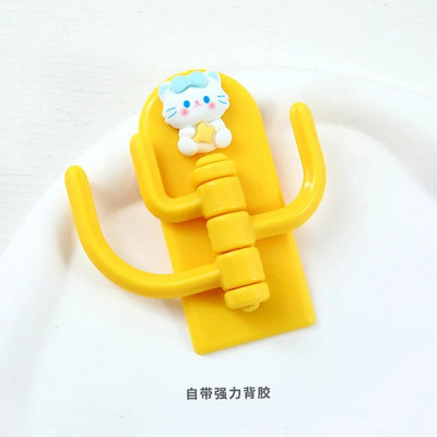 Δημιουργικοί αυτοκόλλητοι γάντζοι για παλτό Πλαστικοί γάντζοι τοίχου κατοικίδιων ζώων για κρεμαστές τσάντες κλειδιού Πετσέτα καπέλων Χαριτωμένοι αυτοκόλλητοι γάντζοι για διακοσμήσεις τοίχου