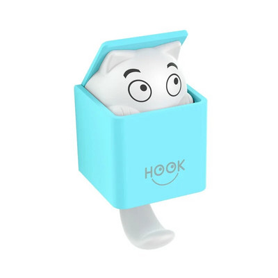 Δημιουργικοί αυτοκόλλητοι γάντζοι για παλτό Πλαστικοί γάντζοι τοίχου κατοικίδιων ζώων για κρεμαστές τσάντες κλειδιού Πετσέτα καπέλων Χαριτωμένοι αυτοκόλλητοι γάντζοι για διακοσμήσεις τοίχου