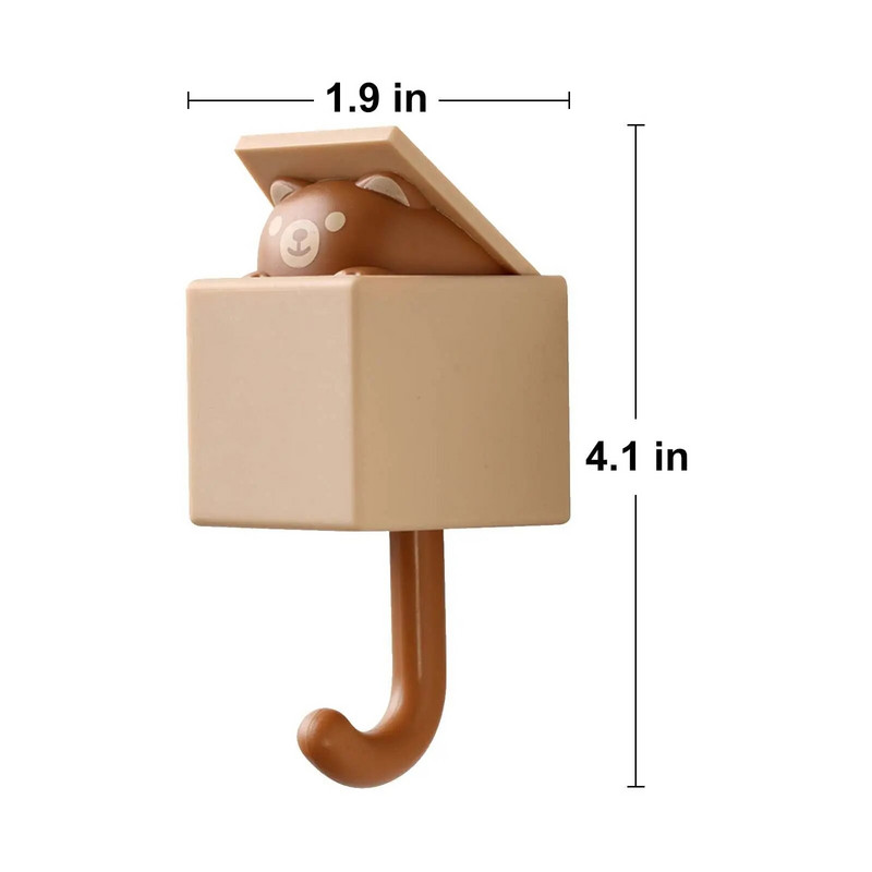 Δημιουργικοί αυτοκόλλητοι γάντζοι για παλτό Πλαστικοί γάντζοι τοίχου κατοικίδιων ζώων για κρεμαστές τσάντες κλειδιού Πετσέτα καπέλων Χαριτωμένοι αυτοκόλλητοι γάντζοι για διακοσμήσεις τοίχου