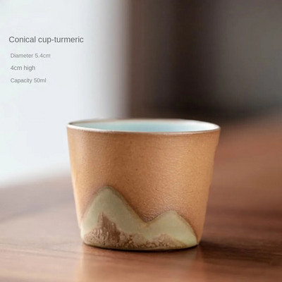 80 ml keraamiline retro kohvitass kontori veetass filtriga teekruus puidust käepidemega kohvikruus Käsitsi valmistatud tee kohvitass sünnipäevakingitus