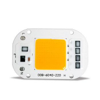 COB LED Λάμπα Bead Chip Smart IC No Need Driver AC 220V 240V 20W 30W 50W DOB Module For DIY Plant Grow Light LED Flood Light Bulb