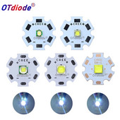 LED karoliukai 3W 5W 10W 18W šviesa 3V 6V XPE 5050 XML2 XHP50 T6 šaltai balta lempa "pasidaryk pats" žibintuvėliui, automobilio apšvietimui