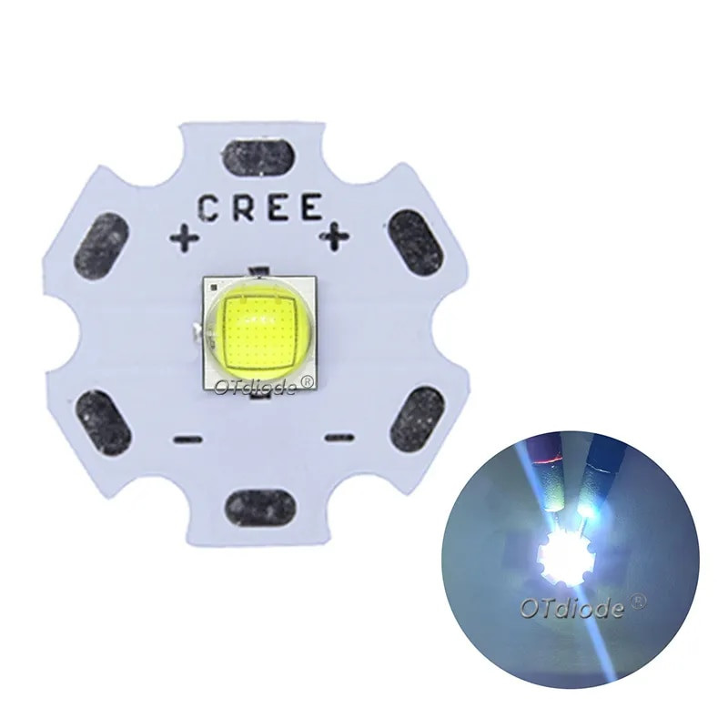 LED karoliukai 3W 5W 10W 18W šviesa 3V 6V XPE 5050 XML2 XHP50 T6 šaltai balta lempa "pasidaryk pats" žibintuvėliui, automobilio apšvietimui