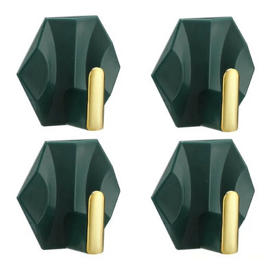 4KOM Luksuzne kuke za ključeve, samoljepljive zidne kuke za kućnu kuhinju, male zidne kuke za vješanje bez probijanja, zidna vješalica za ključeve bez tragova