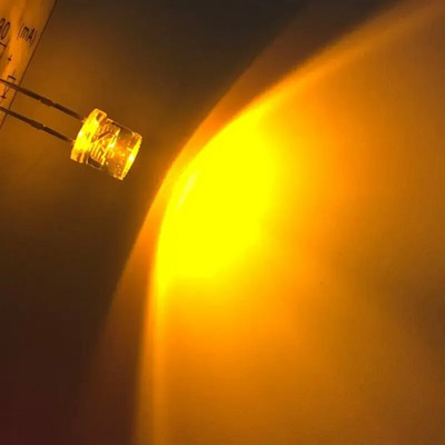 100 buc Min F5 5 mm Flat Top Alb Roșu Roz Galben Albastru Diodă de lumină cu unghi larg Apă Clear LED Bead Ultra Bright Bec Emitting Lamp