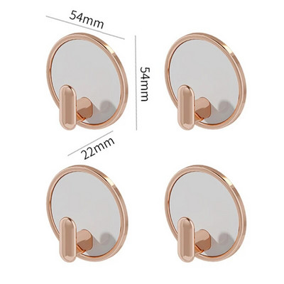 4 buc. cârlig circular pentru agățat pe perete cârlig puternic autoadeziv pentru haine de baie cârlig pentru umeraș pentru chei accesoriu pentru organizare bucătărie