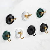 Kuka od nehrđajućeg čelika Luksuzna kreativna ljepljiva kuka bez probijanja Kupaonica WC preko vrata Zidna vješalica za ogrtač Zidna kuka Kuka za kaput