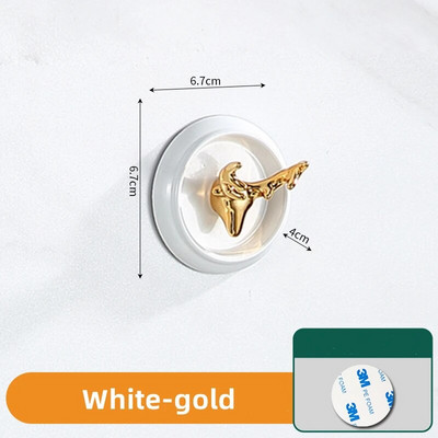 Kuka od nehrđajućeg čelika Luksuzna kreativna ljepljiva kuka bez probijanja Kupaonica WC preko vrata Zidna vješalica za ogrtač Zidna kuka Kuka za kaput