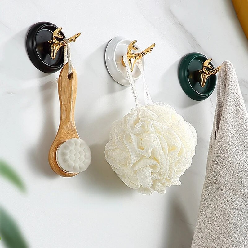 Kuka od nehrđajućeg čelika Luksuzna kreativna ljepljiva kuka bez probijanja Kupaonica WC preko vrata Zidna vješalica za ogrtač Zidna kuka Kuka za kaput