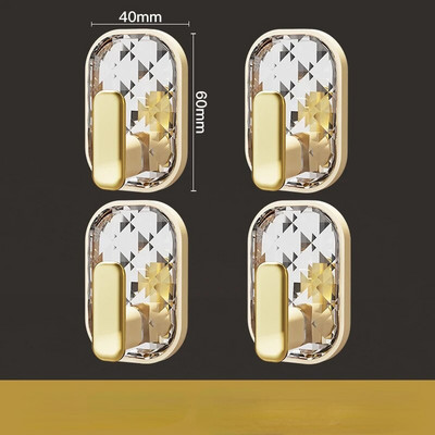 Samoljepljiva zidna kuka od 4 komada, jaka bez bušenja, torba za kaput, kupaonska kuhinjska vješalica za ručnike, kuke za kućnu pohranu