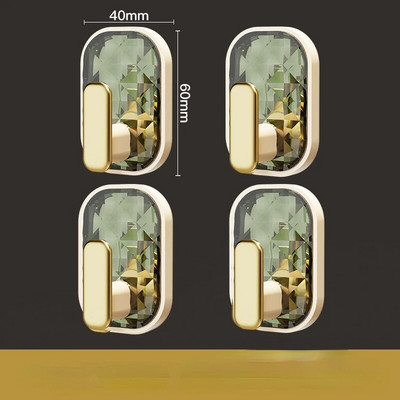 Samoljepljiva zidna kuka od 4 komada, jaka bez bušenja, torba za kaput, kupaonska kuhinjska vješalica za ručnike, kuke za kućnu pohranu