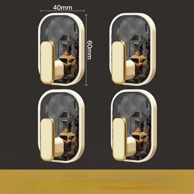 Samoljepljiva zidna kuka od 4 komada, jaka bez bušenja, torba za kaput, kupaonska kuhinjska vješalica za ručnike, kuke za kućnu pohranu