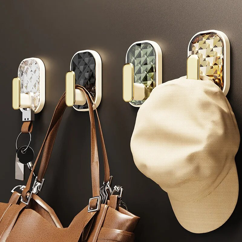 Samoljepljiva zidna kuka od 4 komada, jaka bez bušenja, torba za kaput, kupaonska kuhinjska vješalica za ručnike, kuke za kućnu pohranu