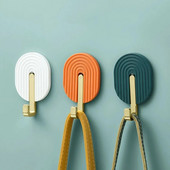 2 KOM Zidna plastična samoljepljiva kuka Višenamjenska kupaonska vješalica za ručnike Kuhinja Kukica s jakim nano ljepilom Vrata Stražnja torba Vješalica za šešir