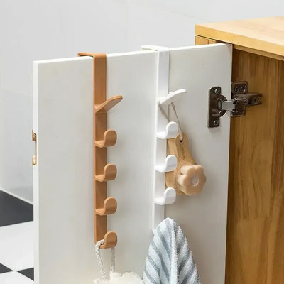 Door Hook Without Punching Bag Key Storage Cabinet Door Hanger Clothes and Hats Hanging  Hanger  Hangers  Hooks