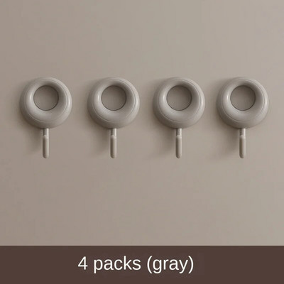 4 DB öntapadó fali kampó, erős fúrás nélkül kabáttáska fürdőszobaajtó konyhai törülköző akasztók Otthoni tárolási kiegészítők