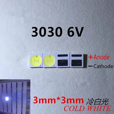 50-100Pcs Για οπίσθιο φωτισμό τηλεόρασης led 2835 3030 3535 3V 6V 1W 3W κιτ ηλεκτρονικών led για επισκευή τηλεόρασης lcd Δροσερό κρύο λευκό