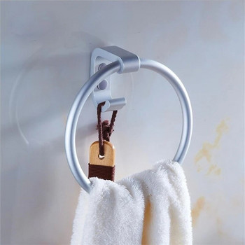 Space Αλουμίνιο τοίχου Δαχτυλίδι για πετσέτες μπάνιου Ρολό Ρολό ράγα θήκης για πετσέτες Δαχτυλίδια Αξεσουάρ μπάνιου Μπάνιο Hardwar