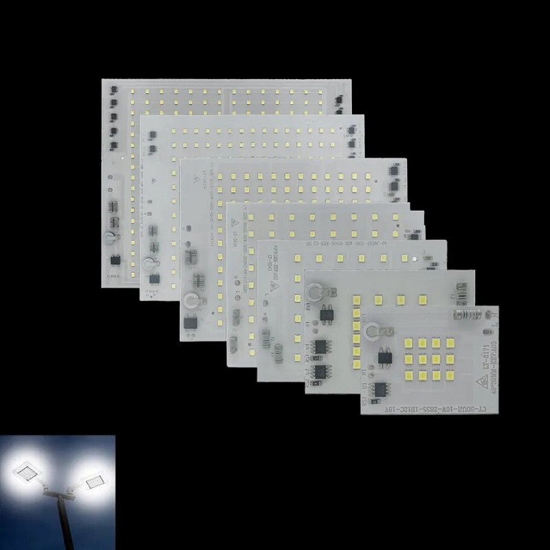 220V High Lumen 200W SMD2835 LED Chip Matrix LED COB 10W 20W 30W 50W Világítási kiegészítőkhöz Spotlámpa Floodlight LED izzó DIY