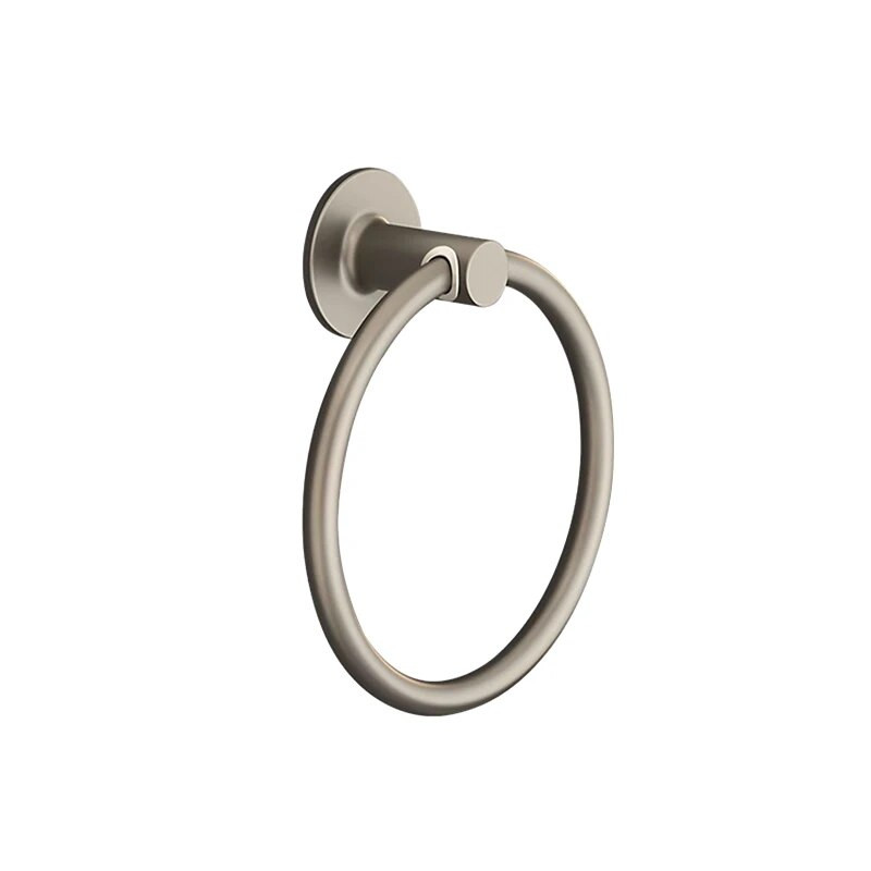 Kupaonski držač ručnika Svemirski aluminijski zidni nosač Samoljepljivi Okrugli prsten za ručnike za jednostavnu ugradnju FR1054